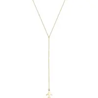 Elli - Halsketting - Dames Y-Look Airplane Reizen in 925 Sterling Zilver vergoudet - Dames