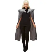 Smiffys Games of thrones cape (zwart en grijs)