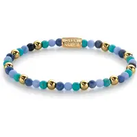 Rebel & Rose RR-40055-G-XS Armband Winter Blues - 4mm - yellow gold plated XS