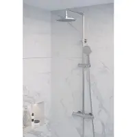 Brauer Chrome Edition opbouw regendoucheset met 3 standen handdouche en hoofddouche 20cm chroom