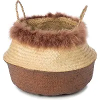 KidsDepot Mand Fera L Seagrass Naturel Bruin