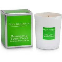 Max Benjamin geurkaars Bergamot & Ylang Ylang 9,2 cm groen