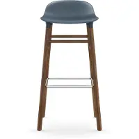 Normann Copenhagen Barstoel Form Barstool 75 cm Walnut Blue