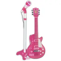 Bontempi Elektronische Rockgitaar - Speelgoedinstrument - Met Microfoon - Roze