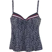 LASCANA Tankinitop navy / cranberry / wit