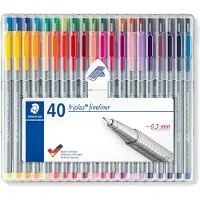 Staedtler Case 40 Triplus Fineliner Markers Veelkleurig