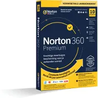 Norton 360 Premium | Beveiliging voor 10 Apparaten | Jaarlicentie | Inclusief 75 GB Cloud Opslag