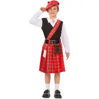 MOM Scottish Kids Costume Rood 10-12 Years Kinderen