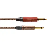 Cordial CSI6PP-METAL-SILENT ENCORE 6.3 TS jack recht silent - 6.3 TS jack recht kabel 6m