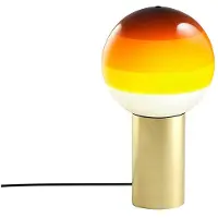 Marset Design tafellamp Dipping Light, crème / amber, Woon-/ Eetkamer, Glas, Design, tafellamp