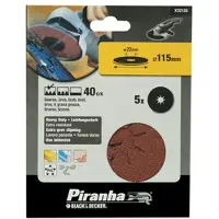 Piranha schuurschijf K40 115x22 mm 5 stuks X32155-XJ
