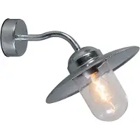 QAZQA Buiten wandlamp zink met glas IP44 - Munich