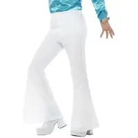 Generik Witte disco broek voor heren - Verkleedkleding