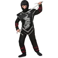 Vegaoo Zwart ninja kostuum voor jongens