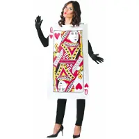 Vegaoo Harte koningin pak voor dames - Verkleedkleding - One size
