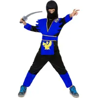 Vegaoo Blauw adelaar ninjapak voor jongens