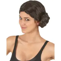 Vegaoo Bruine prinsessen pruik voor vrouwen - 290 g