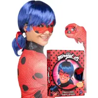 MOM - Cadeauverpakking Ladybug pruik en masker voor dames