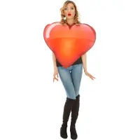 Vegaoo Emoji hart kostuum (rood)
