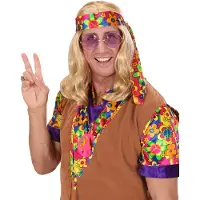 Finidi Pruik hippie John blond