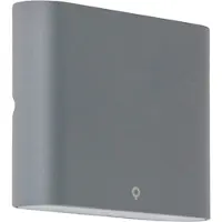 QAZQA Wandlamp antraciet 11,5 cm incl. LED IP65 - Batt