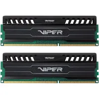 Patriot DDR3 geheugenkit Viper 3 Series Black Mamba Edition - 16 GB (2 x 8 GB) - 1866 MHz - PC3-15000 CL10