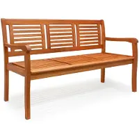 Giogio Casaria Tuinbank - FSC - Gecertificeerd Eucalyptushout - 153cm - Bruin
