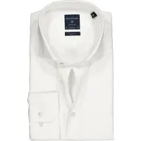 Profuomo Heren Hemden Fine Twill - Slim Fit - Non Iron Extra Long Sleeve - Wit - Maat 37