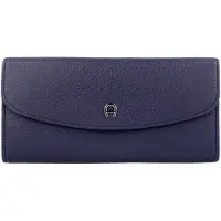 Etienne aigner Basics Portemonnee Leer 19,5cm blauw
