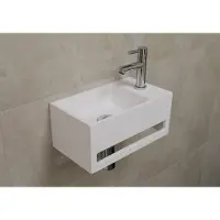 Saniclear fonteinset Bali rechts met chromen kraan
