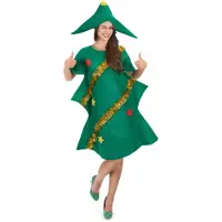 Vegaoo Kerstboomkostuum voor vrouwen - Verkleedkleding - One size