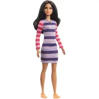 Barbie pop Fashionistas #147 meisjes 26 cm roze/paars