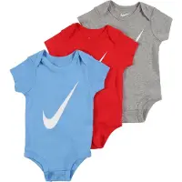 Nike Kids Rompertje/body blauw / grijs gemêleerd / rood / wit