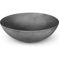 Looox Ceramic raw waskom - 40cm - rond - dark grey WWK40DG