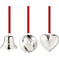 Georg Jensen Seasonal Christmas Collection 2019 Gift Set - Bel, Bal en Hart - Messing - Zilver
