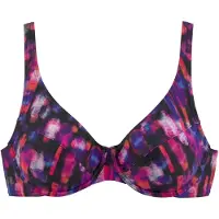 LASCANA Bikinitop donkerlila / pink / zwart