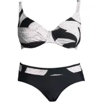 LASCANA Bikini zwart / wit