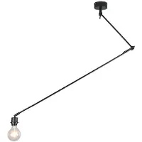 QAZQA Moderne hanglamp zwart zonder kap - Blitz I