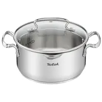 Tefal Casserole - - DUETTO+ G7194455 - Ronde - Inox - 24 cm - Geschikt voor alle vuren