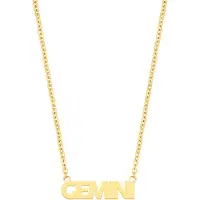 CO88 Collection Collection Zodiac 8CN 26177 Stalen collier - Hanger gemini - 38 + 7 cm - Goudkleurig