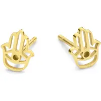 CO88 Collection Collection Elemental 8CE 70338 Stalen oorbellen - fatimas hand - 8 mm - Goudkleurig