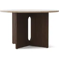 Audo Copenhagen Androgyne Round Eettafel 120 cm | Dark Stained Oak | Kunis Breccia