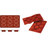 Silikomart Bakmat 1/3 GN Medium Ovali Siliconen Horeca