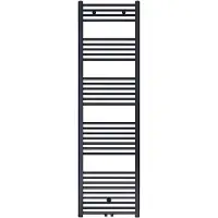 Belrad Base handdoek radiator 180x60 944 watt MO aansluiting mat zwart
