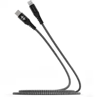 HyperDrive Tough Lightning USB-C Kabel 2 M Zwart