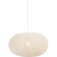 QAZQA Landelijke hanglamp wit 50 cm - Corda Flat