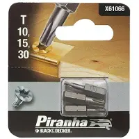 Piranha bitset torx 25 mm 3-delig X61066