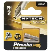 Piranha HI-TECH bit PH2 25 mm 2 stuks X62021