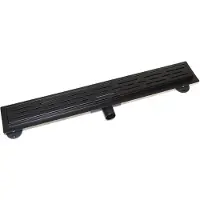 Badstuber douchegoot 60cm zwart
