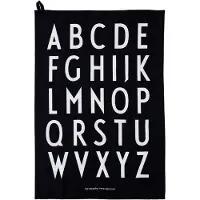 Design Letters keukenhanddoek 40x60 cm 2-pack Zwart